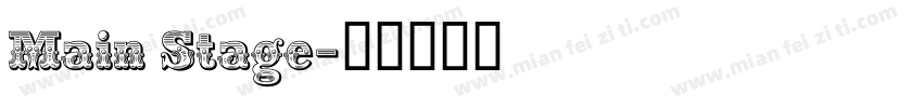 Main Stage字体转换